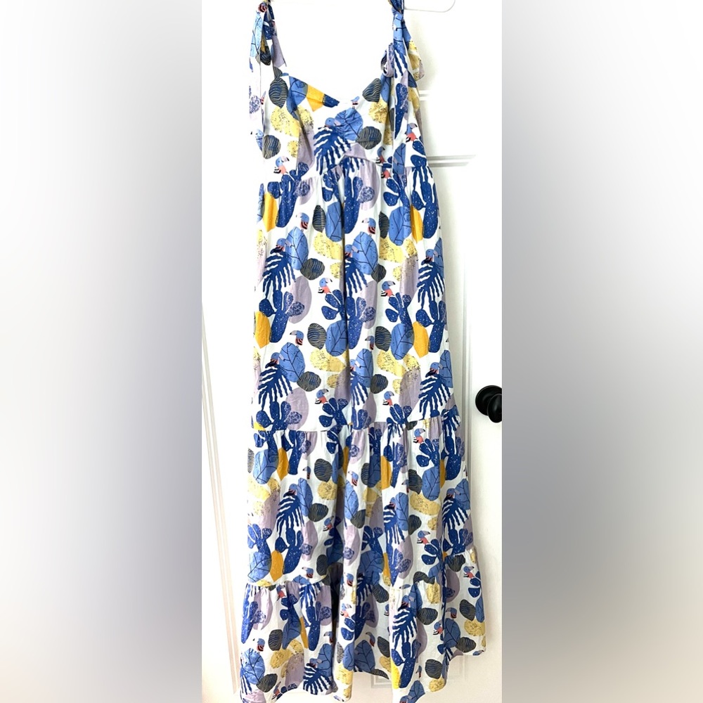 Joy Joy macaw maxi dress